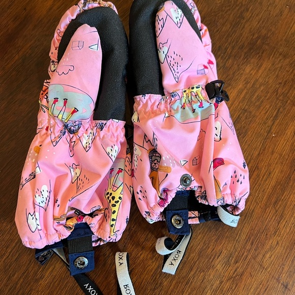 Roxy Kids Snow’s Up Ski Mittens - Picture 2 of 5